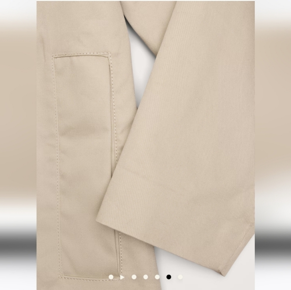 Banana Republic Bonded Cotton Mac Trench Coat natural stone gray - Picture 6 of 7